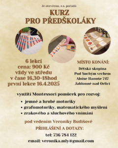 Montessori kurz pro předškoláky